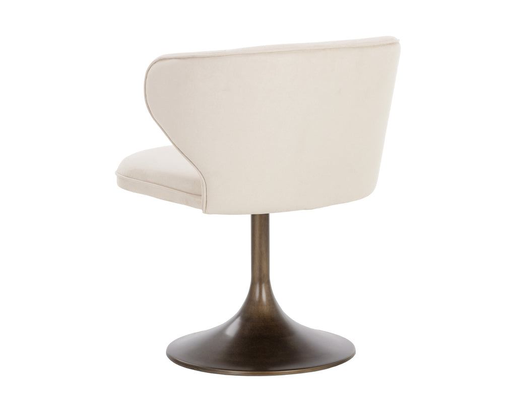 Simone Swivel Dining Chair - Casablanca Cloud | Sunpan Furniture - 108761