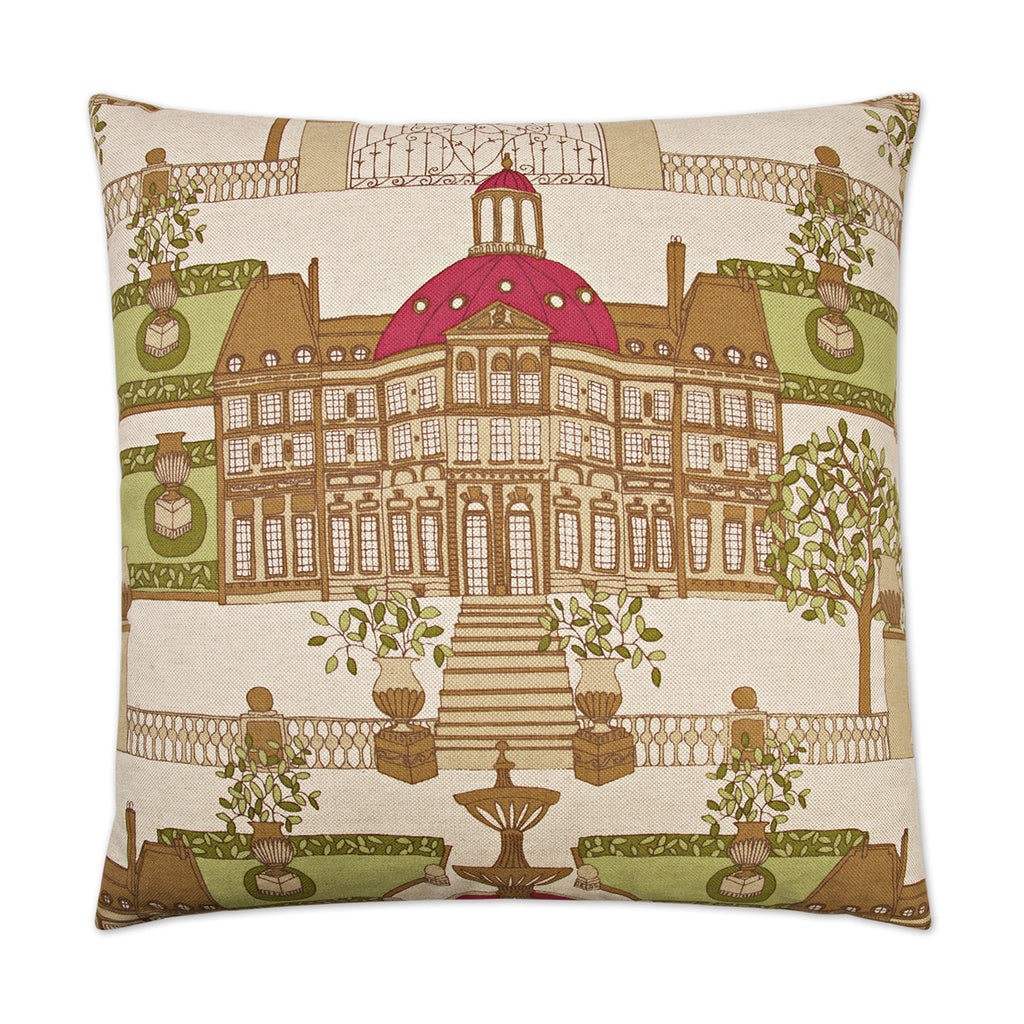 Conservatory Decorative Throw Pillow - Ruby | DV Kap