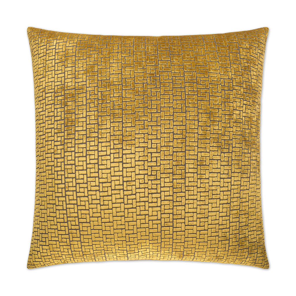 Jenga Decorative Throw Pillow - Gold | DV Kap