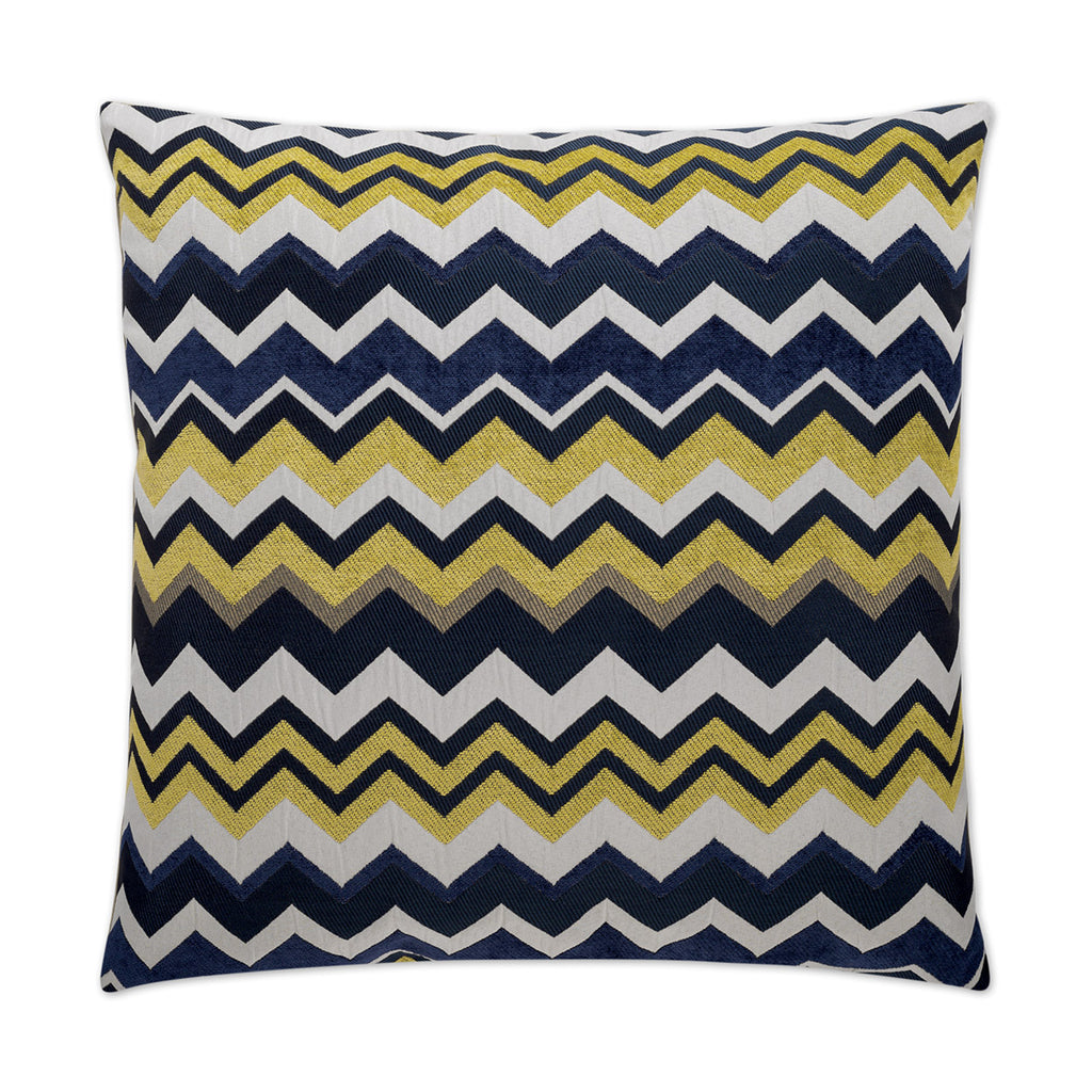 Chevron Decorative Throw Pillow - Blue | DV Kap