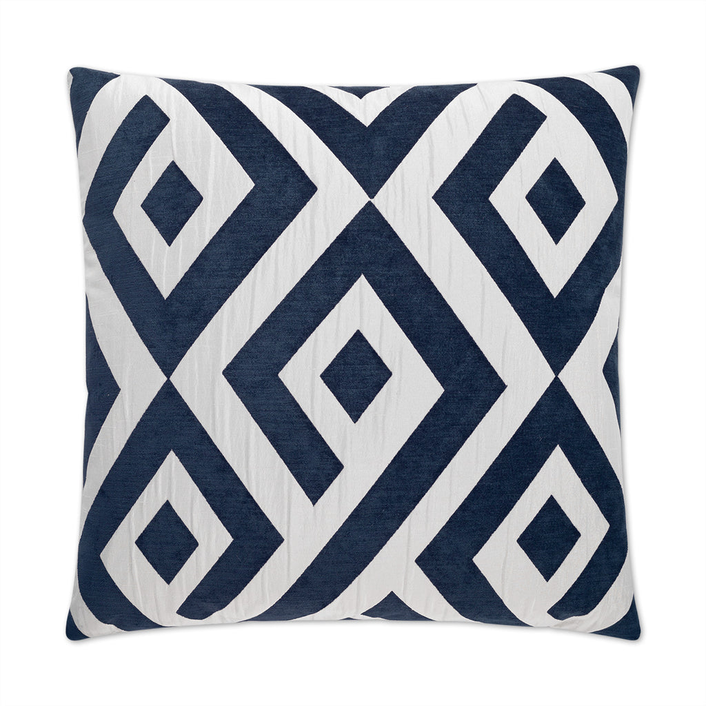 Carat Decorative Throw Pillow - Navy | DV Kap