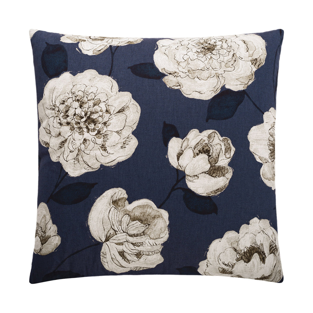 Begonia Decorative Throw Pillow - Navy | DV Kap