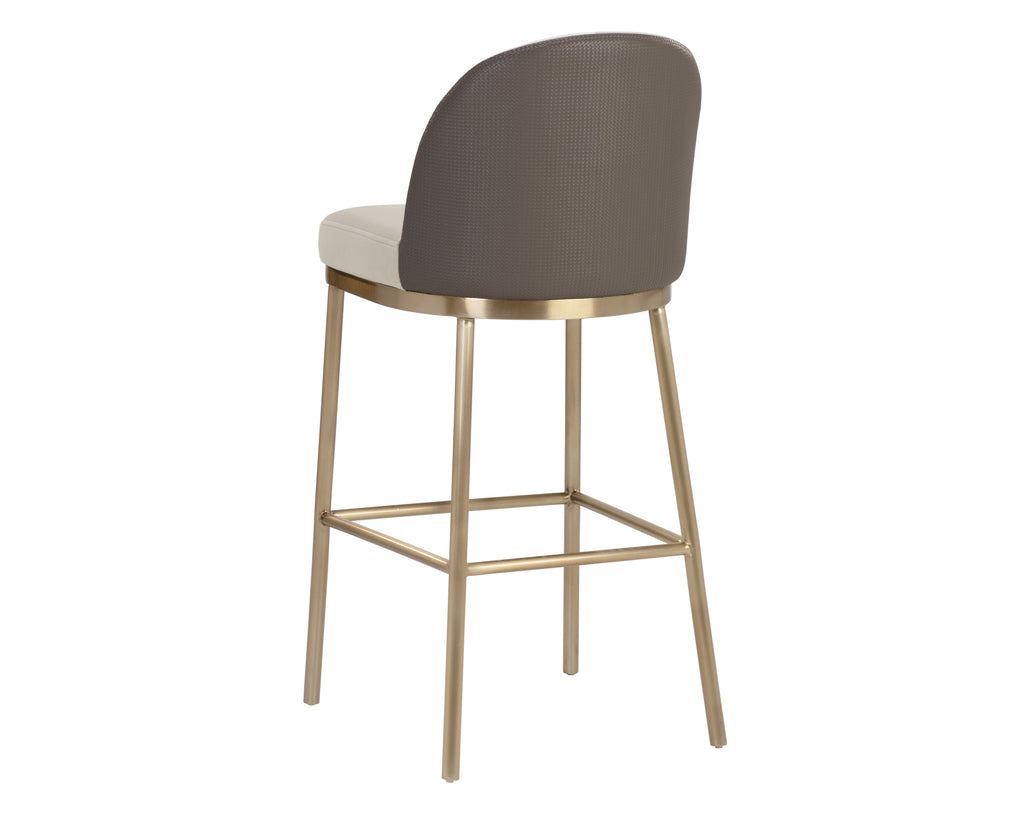 Lavania Barstool - Meg Taupe / Porcini Taupe | Sunpan Furniture - 111644