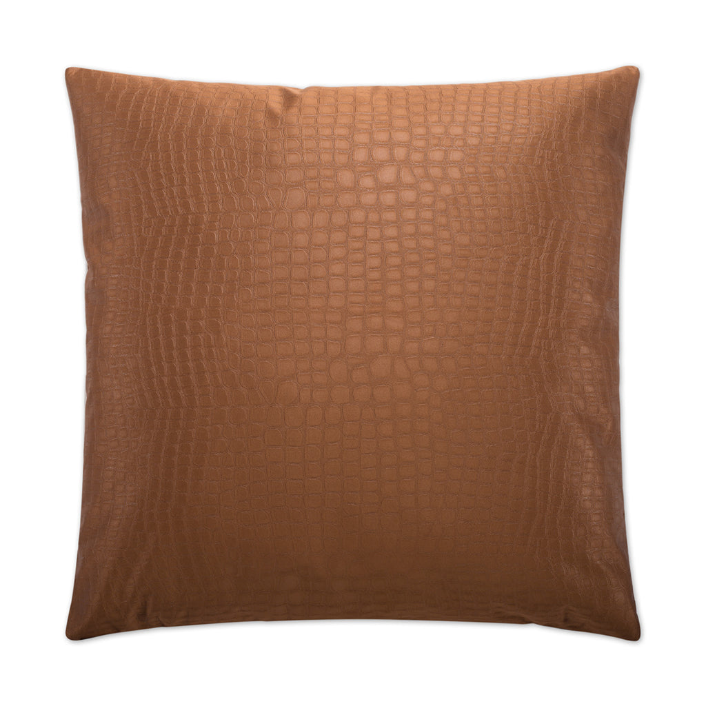 Croc Decorative Throw Pillow - Copper | DV Kap