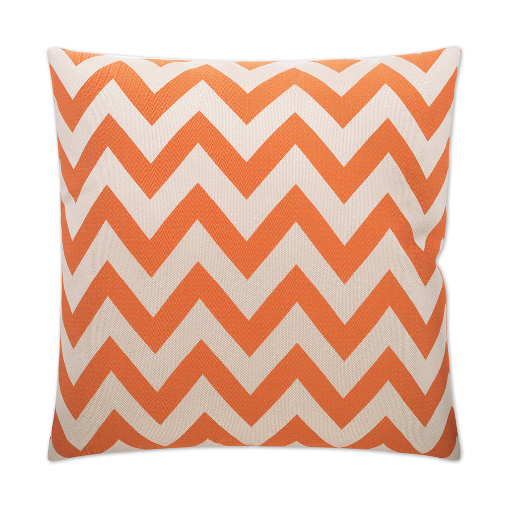 Chevron Chic Decorative Throw Pillow - Orange | DV Kap