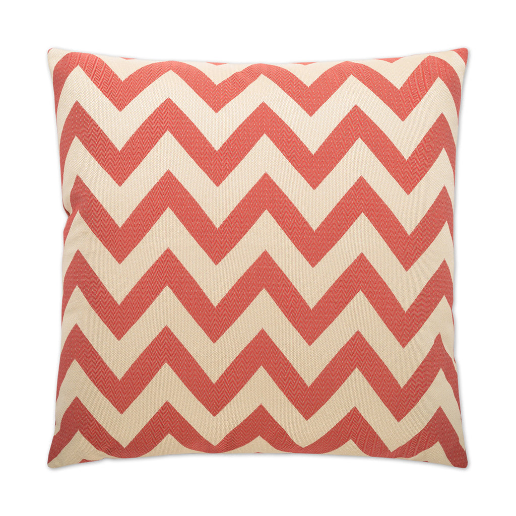 Chevron Chic Decorative Throw Pillow - Red | DV Kap