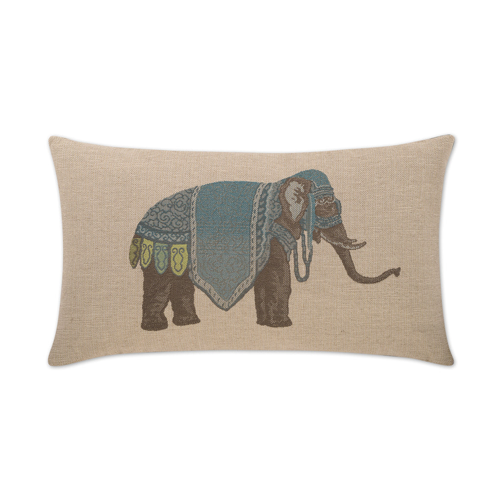 Olifant Lumbar Decorative Throw Pillow - Azure | DV Kap