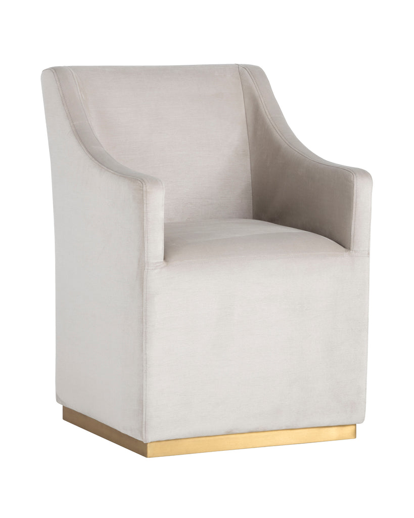 Zane Wheeled Lounge Chair - Piccolo Prosecco | Sunpan Furniture - 102675