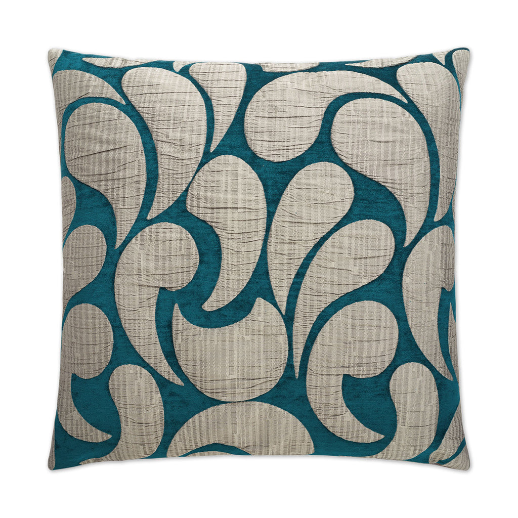 Drizzle Decorative Throw Pillow - Peacock | DV Kap