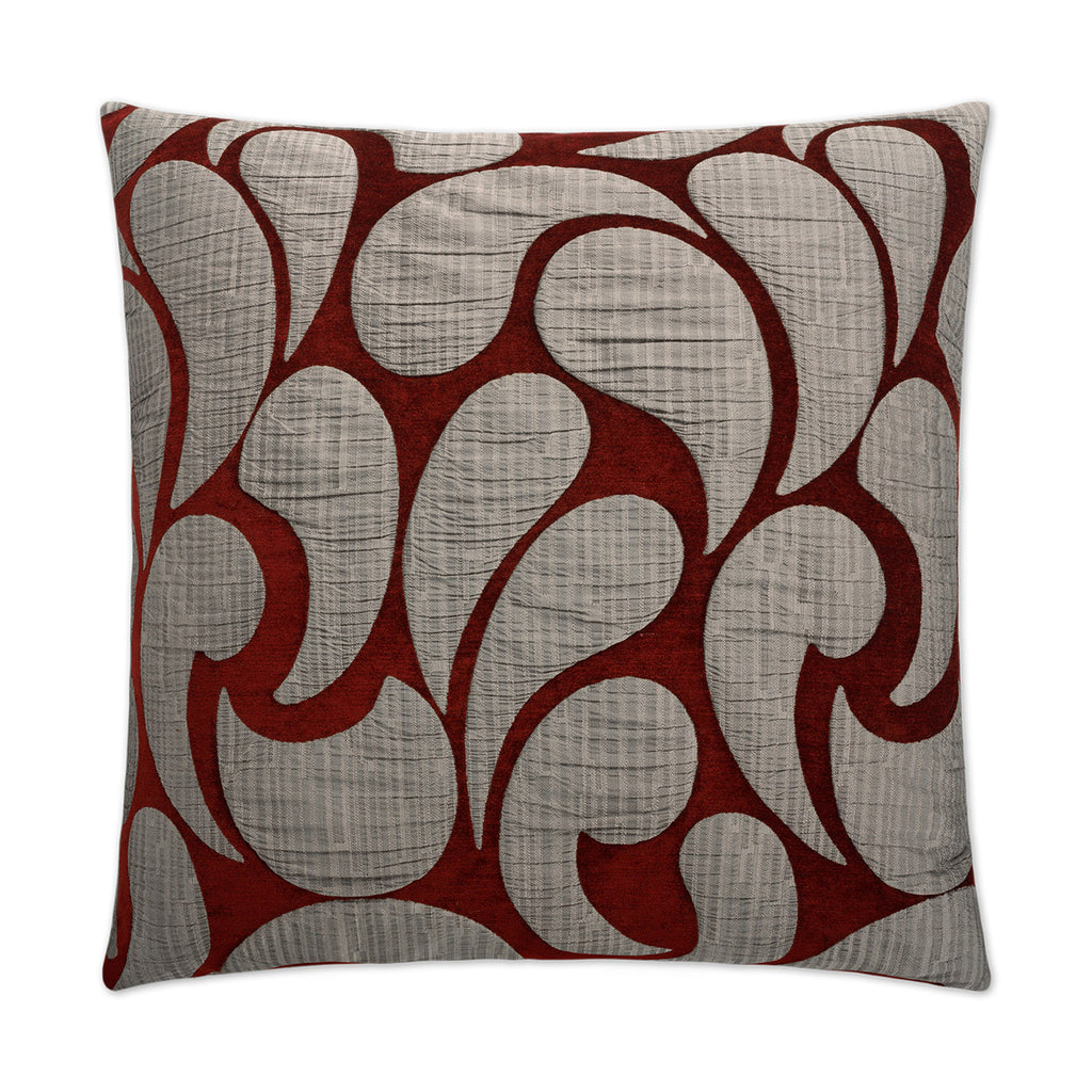 Drizzle Decorative Throw Pillow - Ruby | DV Kap