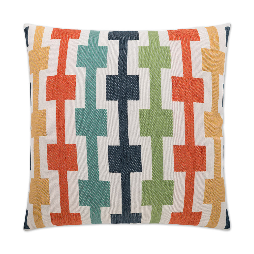 Hopscotch Decorative Throw Pillow - Multi | DV Kap