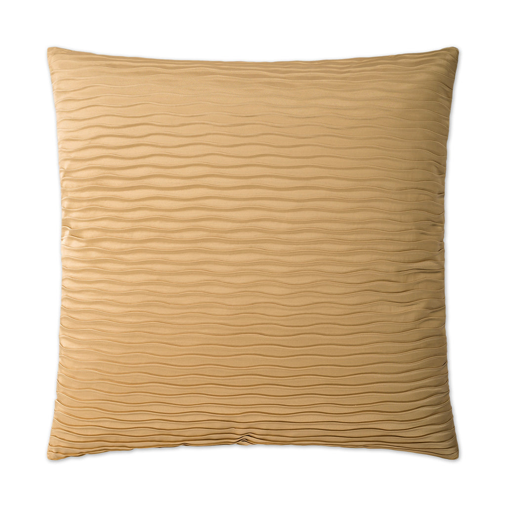 Glimmer Pleat Decorative Throw Pillow - Gold | DV Kap