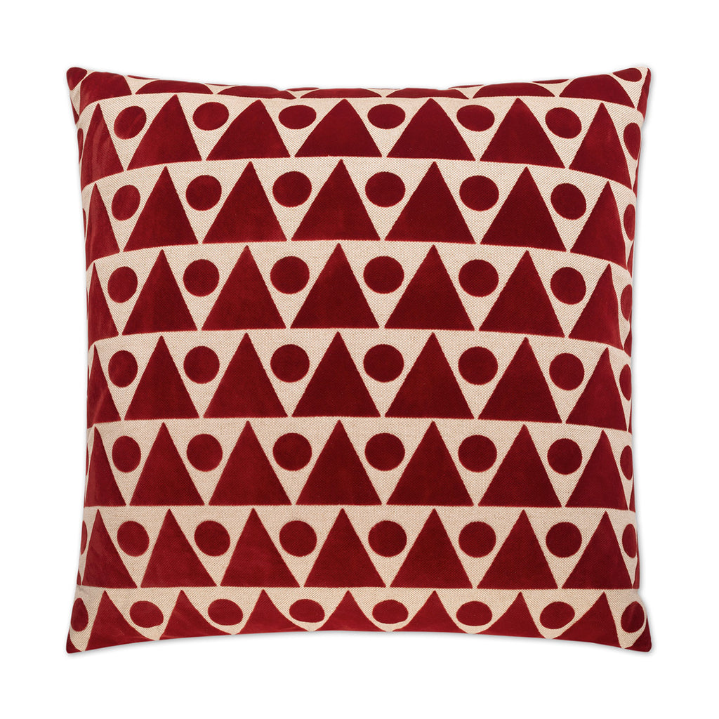 Kilo Decorative Throw Pillow - Red | DV Kap