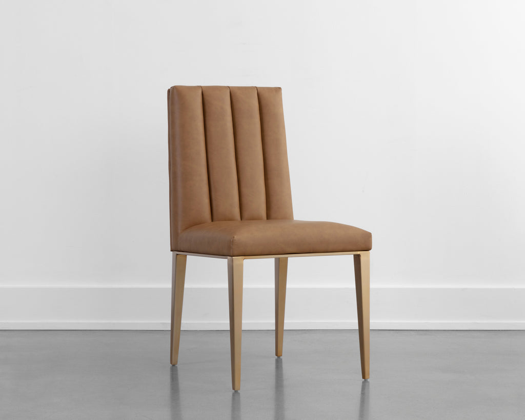 Wilbur Dining Chair - Milliken Cognac | Sunpan Furniture - 111429