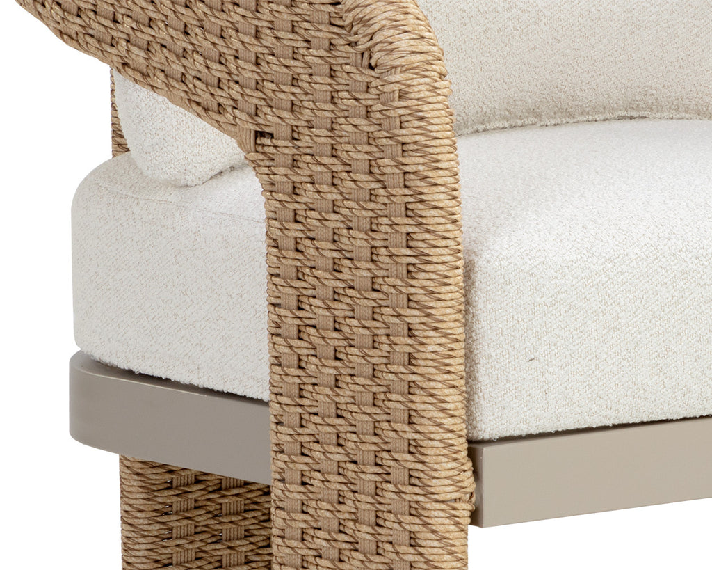 Pylos Dining Armchair - Natural - Louis Cream | Sunpan Furniture - 111597