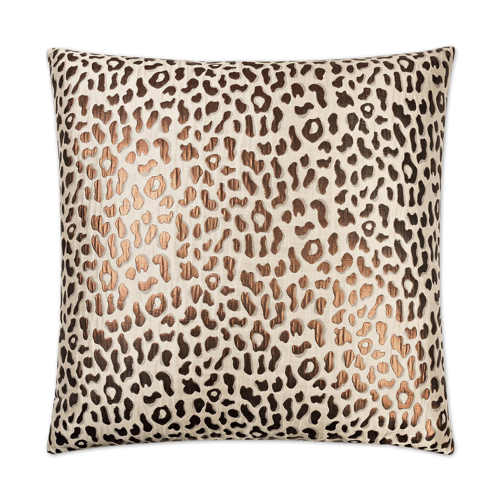 Metallic Cheetah Decorative Throw Pillow | DV Kap