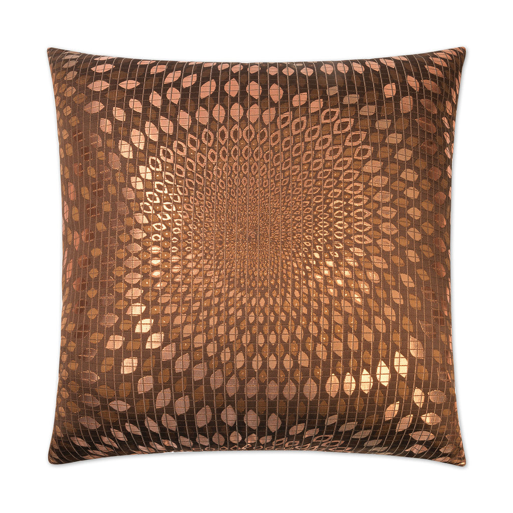 Whirl Decorative Throw Pillow - Copper | DV Kap