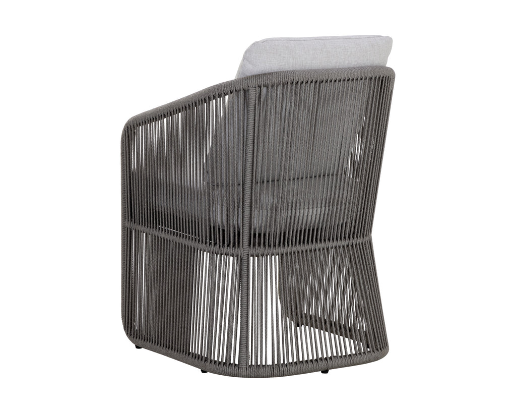 Allariz Dining Armchair - Warm Grey - Gracebay Light Grey | Sunpan Furniture - 111154