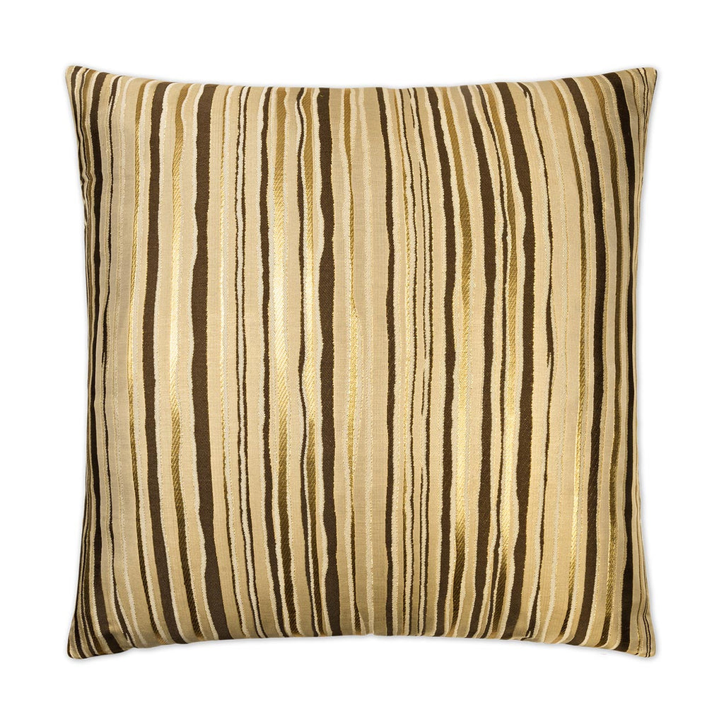 Metallic Stripe Decorative Throw Pillow | DV Kap