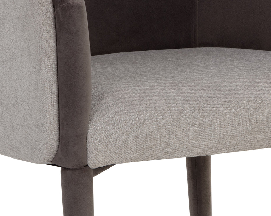 Sheva Dining Chair - Ernst Sandstone / Meg Ash | Sunpan Furniture - 111223