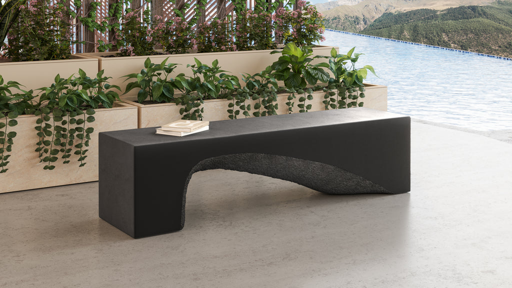 Soma Bench - Black | Sunpan Furniture - 109280