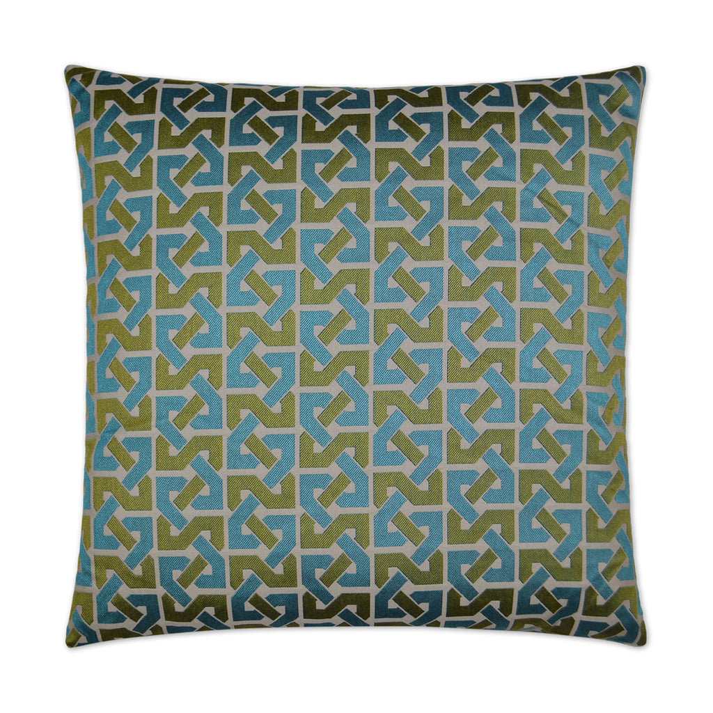 Element Decorative Throw Pillow - Aqua | DV Kap