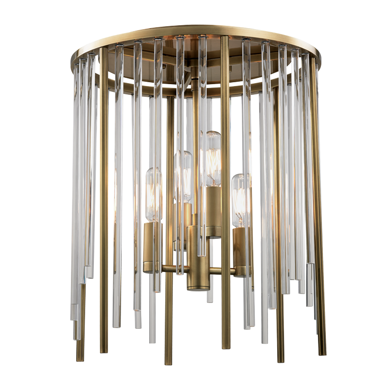 Lewis Semi Flush | Hudson Valley Lighting - 2510-AGB