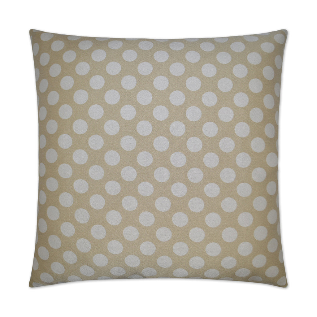 Polka Dots Decorative Throw Pillow - Cream | DV Kap