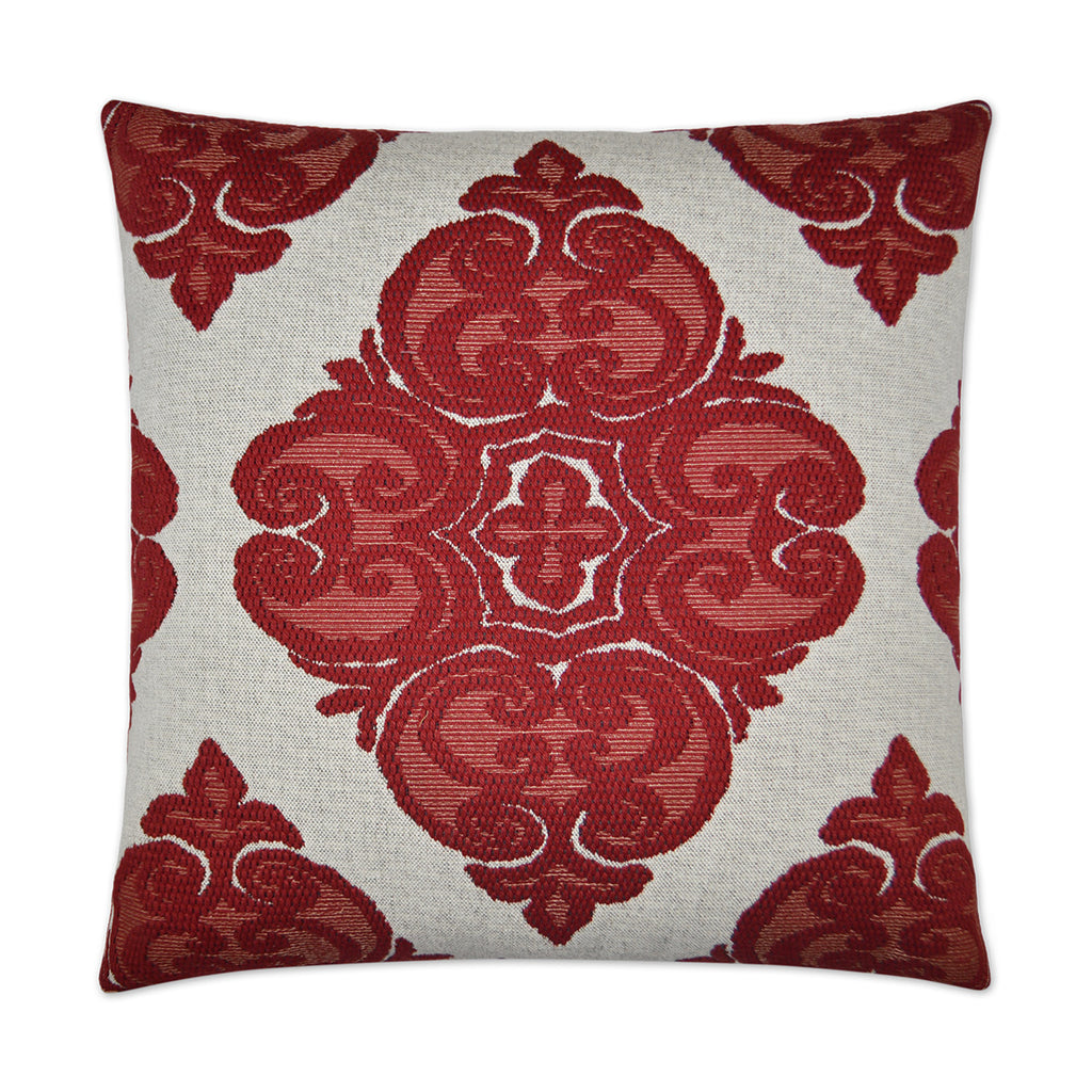 Cotillion Decorative Throw Pillow - Red | DV Kap