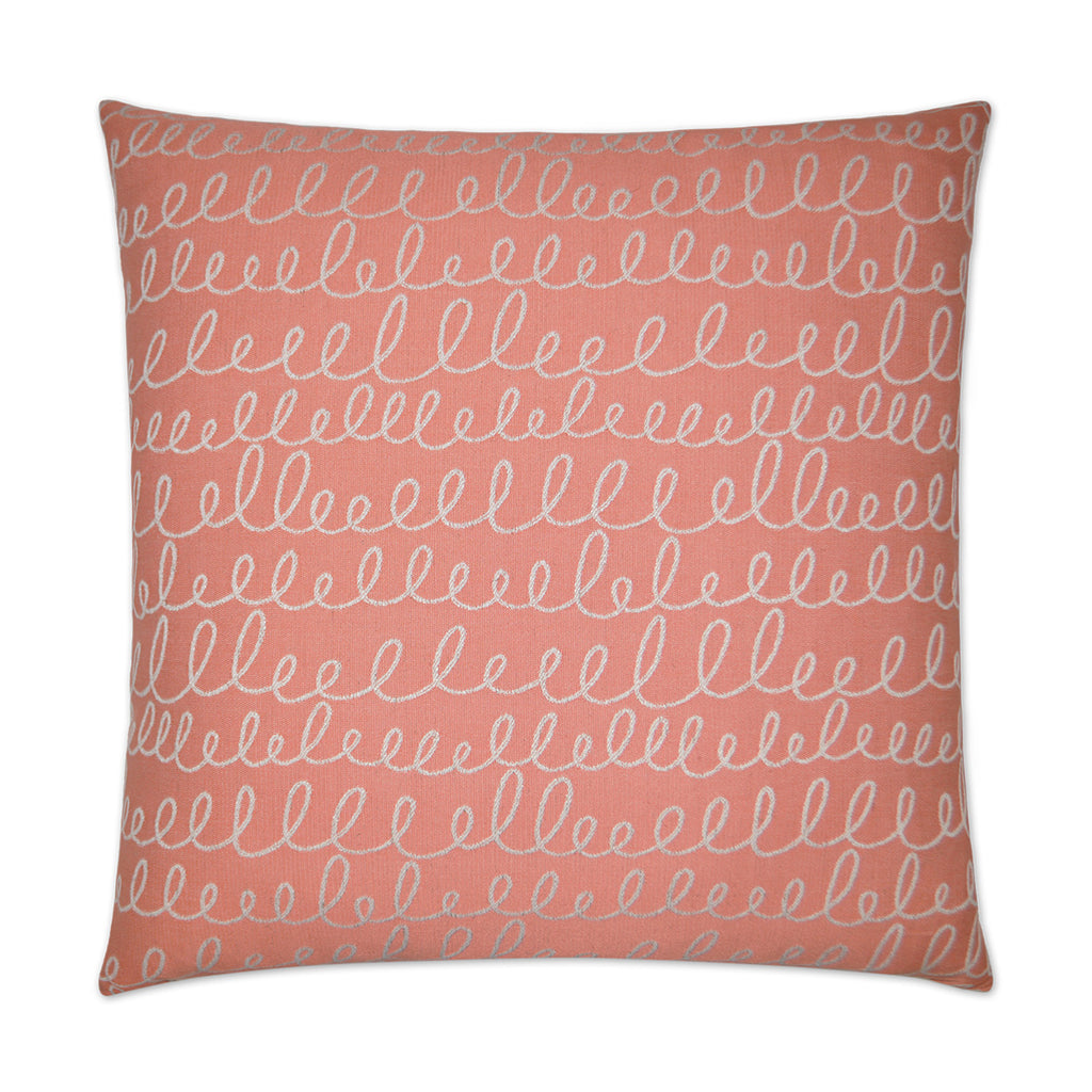 Verbomania Decorative Throw Pillow - Salmon | DV Kap