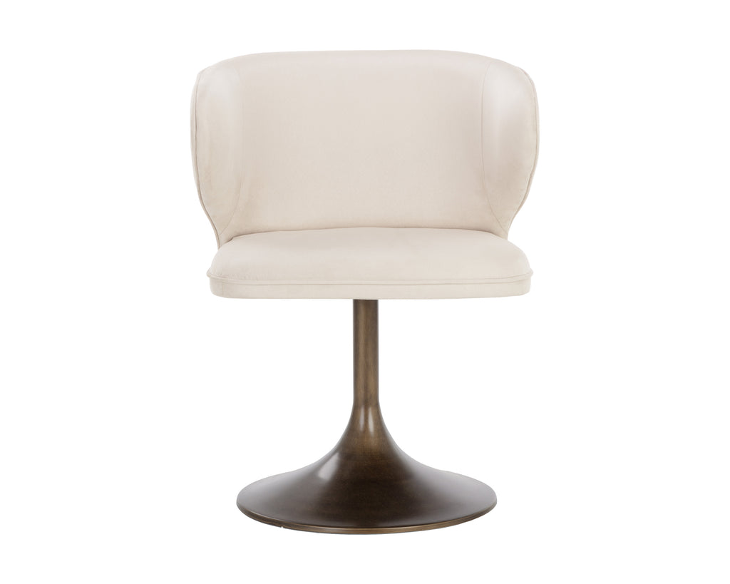 Simone Swivel Dining Chair - Casablanca Cloud | Sunpan Furniture - 108761