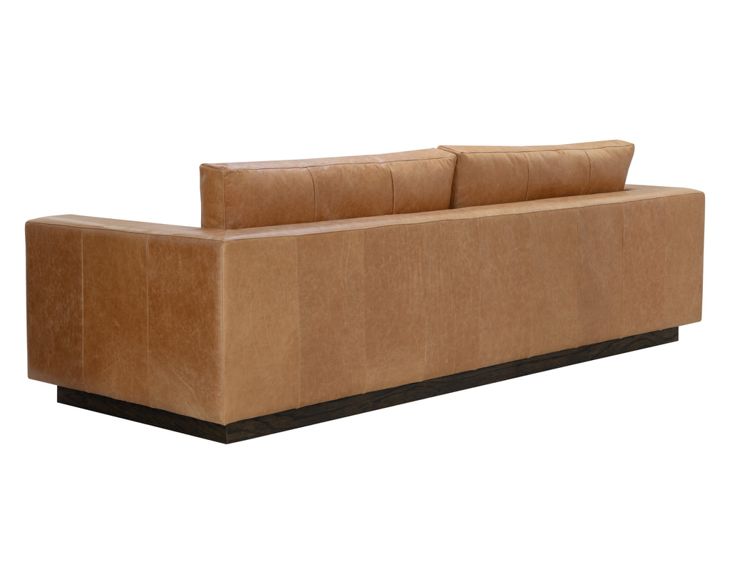 Anakin Sofa - Dark Brown - Tuscany Cognac Leather | Sunpan Furniture - 111218