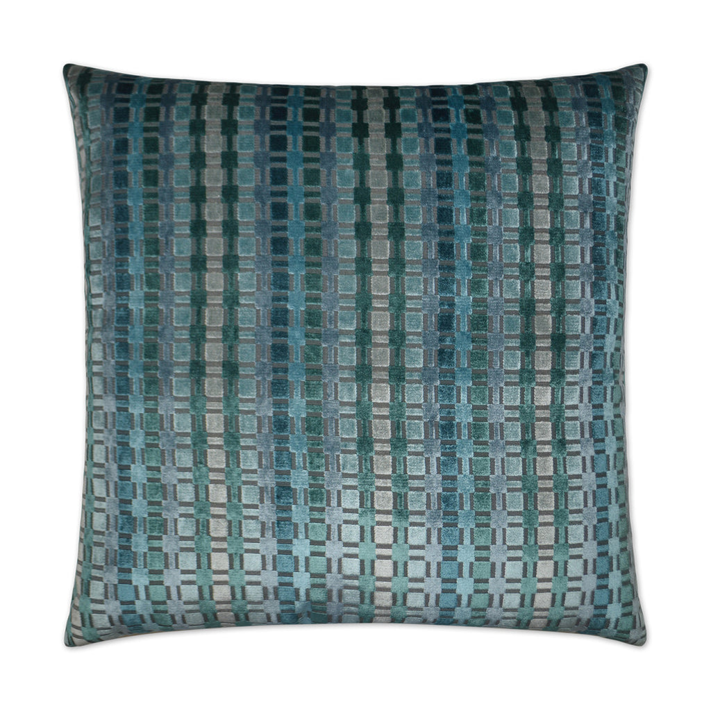 Times Square Decorative Throw Pillow - Teal | DV Kap