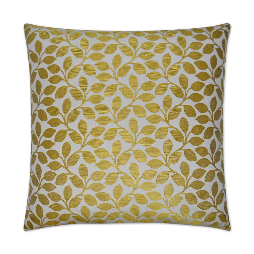 Foliage Decorative Throw Pillow - Gold | DV Kap