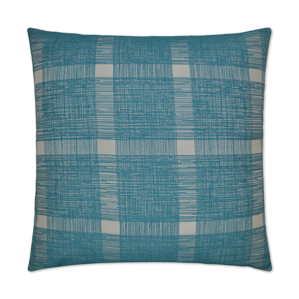 Checkmate Decorative Throw Pillow - Turquoise | DV Kap