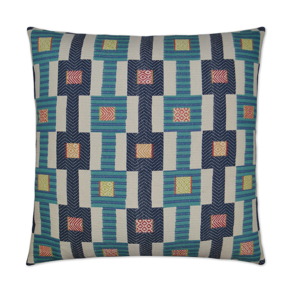 Zanzibar Decorative Throw Pillow - Blue | DV Kap