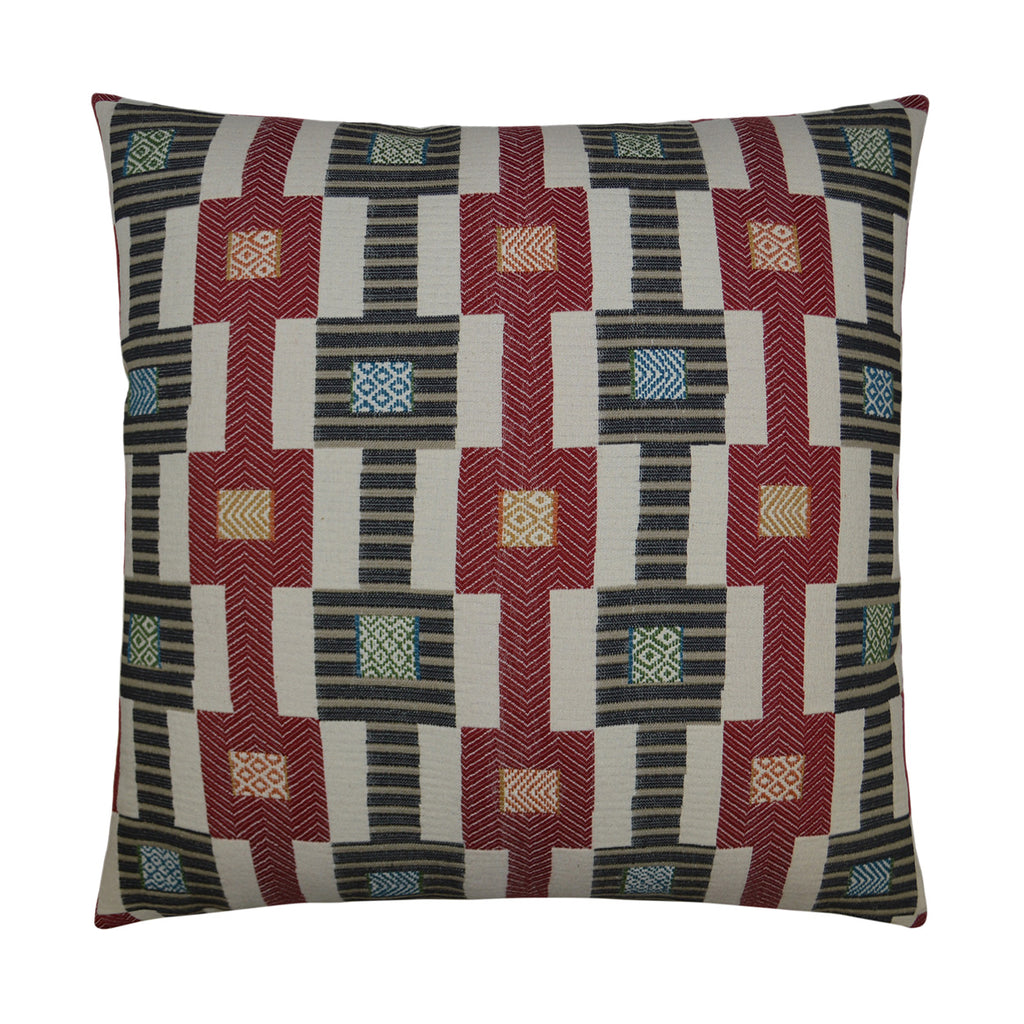 Zanzibar Decorative Throw Pillow - Red | DV Kap