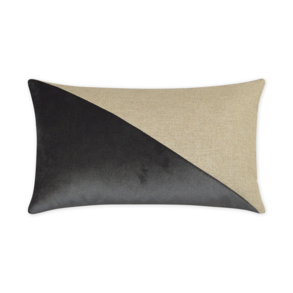 Jefferson Lumbar Decorative Throw Pillow - Charcoal | DV Kap