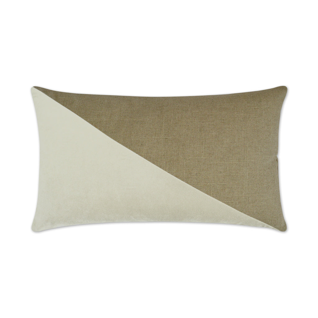 Jefferson Lumbar Decorative Throw Pillow - Ivory | DV Kap