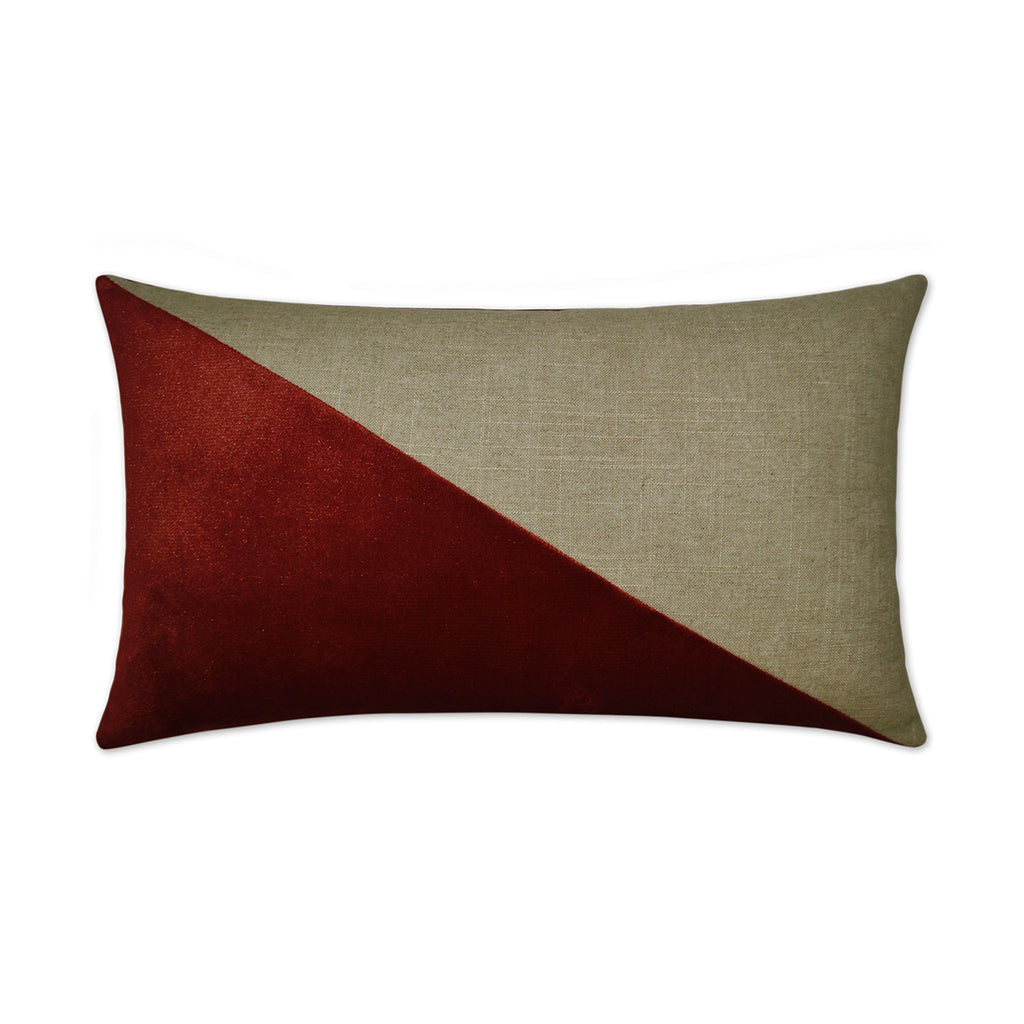 Jefferson Lumbar Decorative Throw Pillow - Sangria | DV Kap