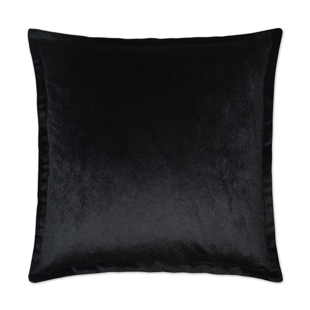 Belvedere Flange Decorative Throw Pillow - Black | DV Kap