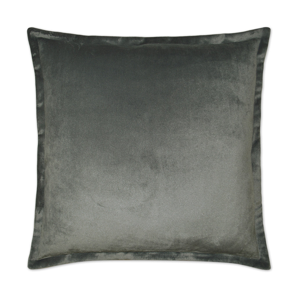 Belvedere Flange Decorative Throw Pillow - Graphite | DV Kap