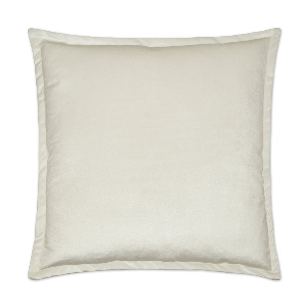 Belvedere Flange Decorative Throw Pillow - Ivory | DV Kap