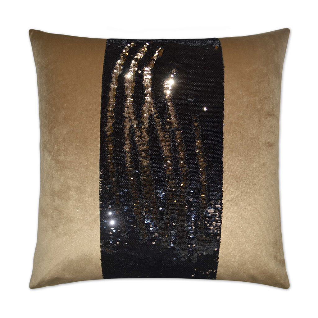 Hylee II Decorative Throw Pillow - Black/Gold | DV Kap