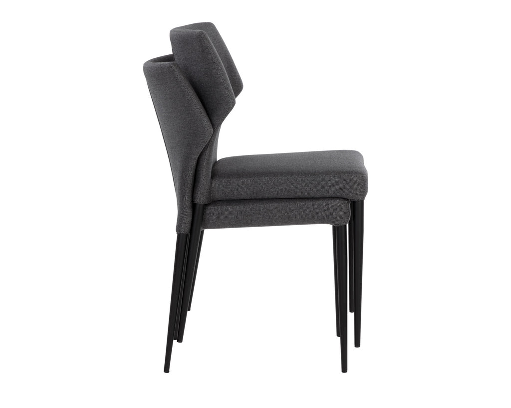 James Stackable Dining Chair - City Grey | Sunpan Furniture - 107681