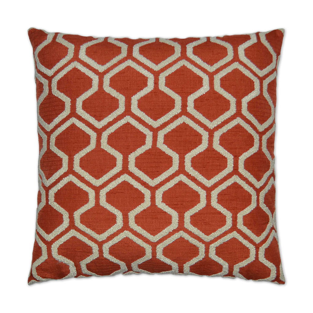 Raw Edges Decorative Throw Pillow - Paprika | DV Kap