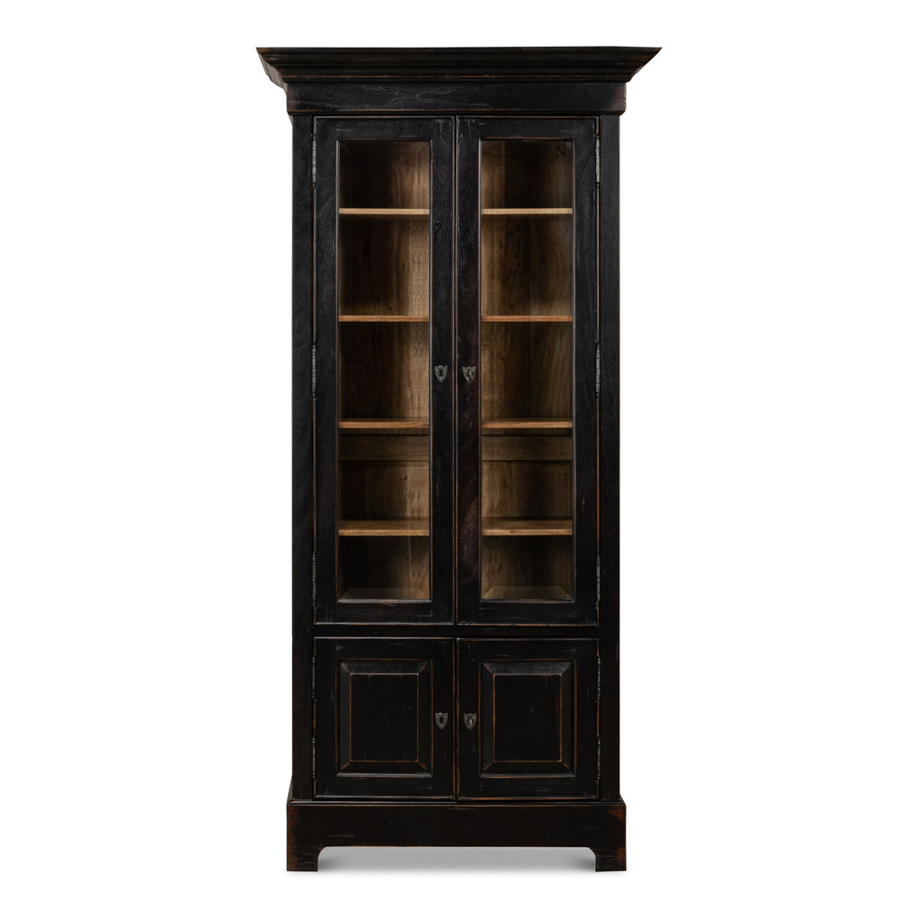 Bookcase In Ebony Finish | Sarreid - 27160