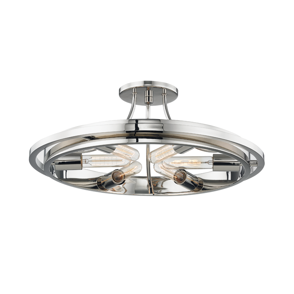 Chambers Semi Flush | Hudson Valley Lighting - 2721-PN