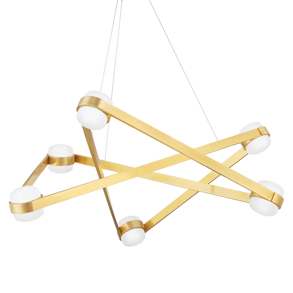 Orbit Chandelier | Hudson Valley Lighting - 2738-AGB