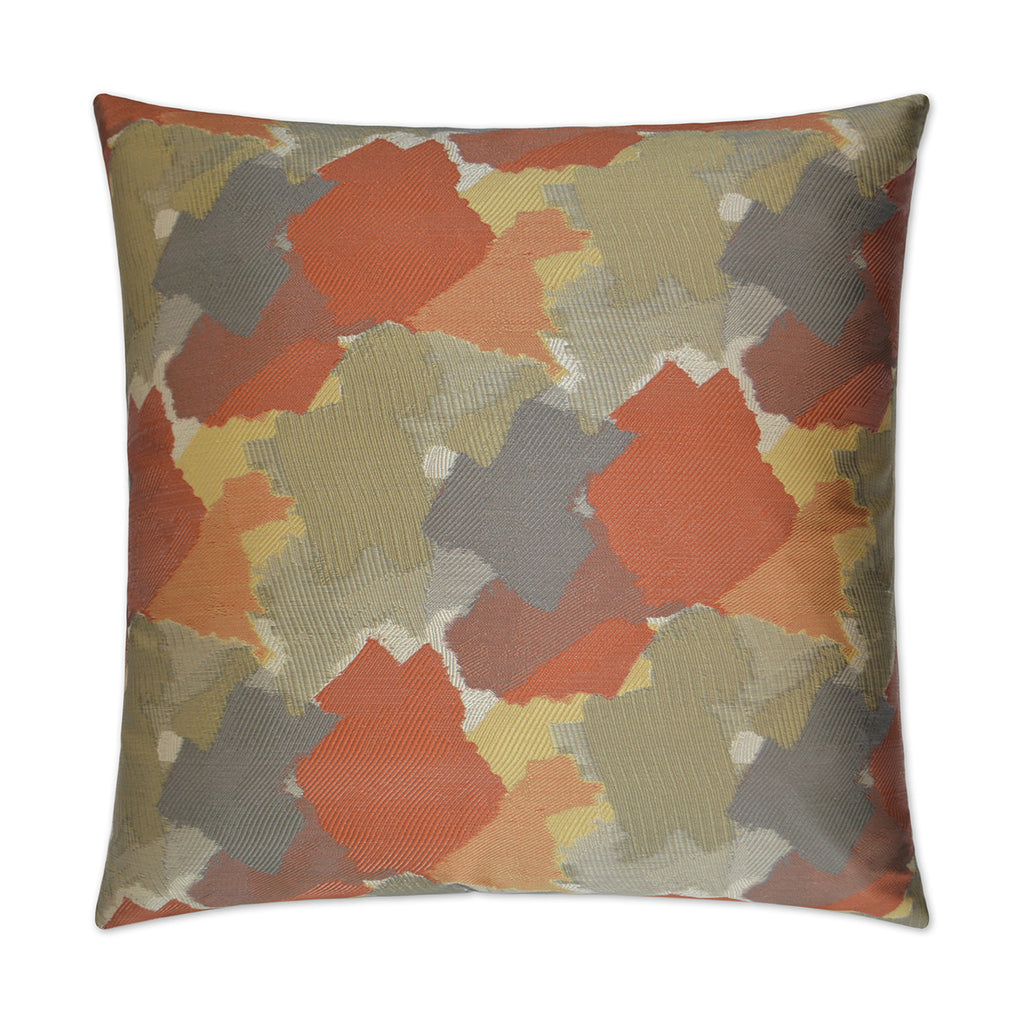 Splatter Decorative Throw Pillow - Tangerine | DV Kap